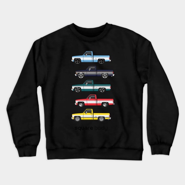 Square Bodies Crewneck Sweatshirt by JRCustoms44